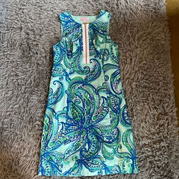 Lilly Pulitzer Dresses & Skirts - Lilly Pulitzer Front Zip Penelope Shift Dress